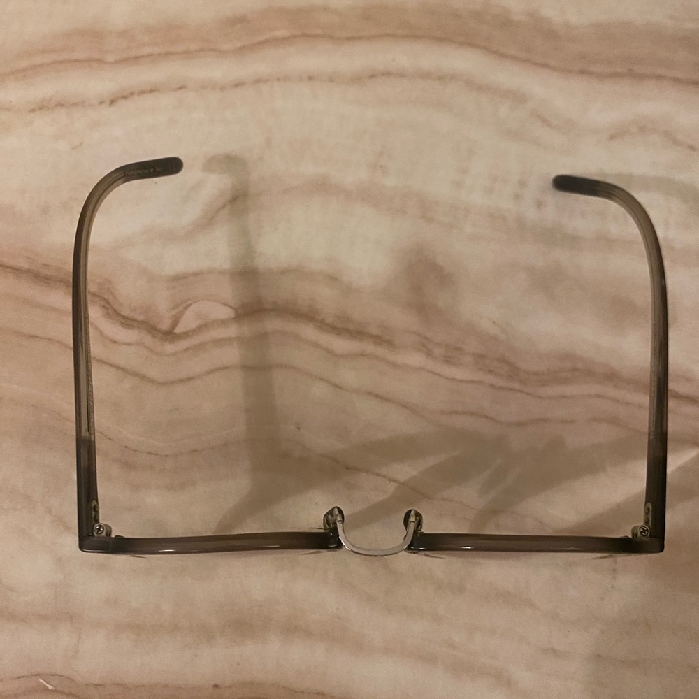 Oliver People’s Italian Acetate Glasses in Grey to Clear Gradient - Picture 4 of 5